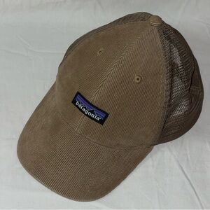 Patagonia Corduroy Trucker Hat Brown Mesh Snapback Adjustable Outdoor Cap